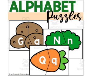 Vegetable Alphabet Puzzles