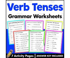 Verb Tense Exercises with Answers | Printable English Grammar Workshee