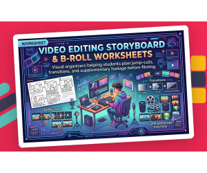 Video Editing Storyboard & B-Roll Worksheets