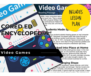 Video Games Reading Comprehension Passage - Cored Ed Encyclopedia