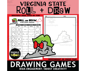 Virginia Roll and Draw Interactive Game | Creative State Activity