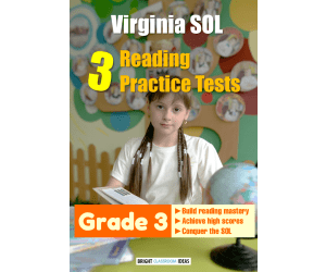 Virginia SOL Pack of 3 Reading Practice Tests for Grade 3