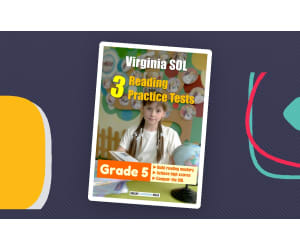 Virginia SOL Pack of 3 Reading Practice Tests for Grade 5