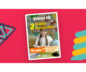 Virginia SOL Pack of 3 Reading Practice Tests for Grade 7
