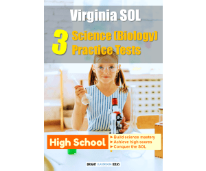Virginia SOL Pack of 3 Science (Biology) Tests for High School