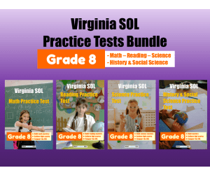 Virginia SOL Practice Tests Bundle for Grade 8