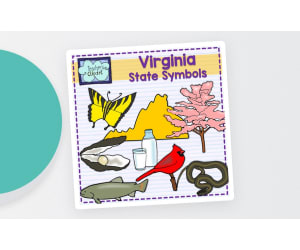 Virginia State Symbols Clip Art