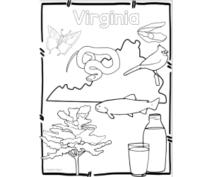 Virginia State Symbols Clip Art