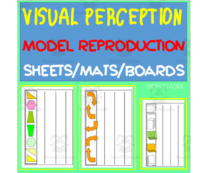VISUAL PERCEPTION: model reproduction sheets mats boards