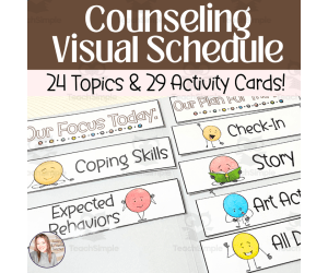 Visual Schedules For Counseling | Individual and Small Group Routines