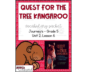 Vocabulary Packet -Journey's 5th grade - Unit 2 Lesson 6