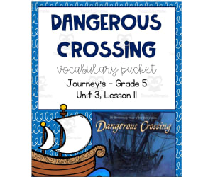 Vocabulary Packet -Journey's 5th grade - Unit 3 Lesson 11