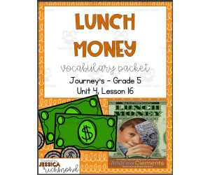 Vocabulary Packet -Journey's 5th grade - Unit 4 Lesson 16