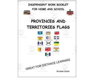 Vocabulary sheet: Flags provinces and territories of Canada