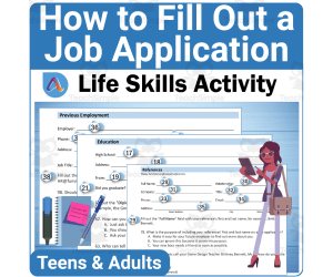 Vocational Skills Activity: How to Fill Out a Job Application