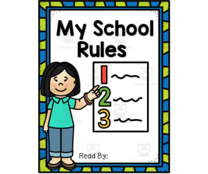 Voice Level Chart and School Rules Book