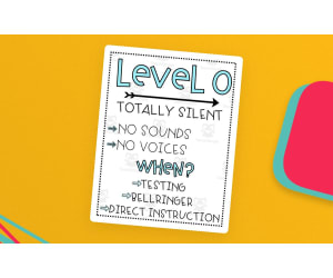 Voice Level Posters – Levels 0–3 Classroom Set