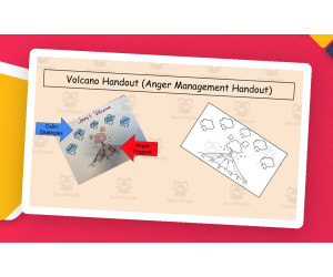 Volcano Handout -An SEL Coloring Page SEL Worksheet