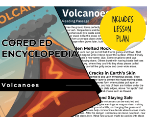 Volcanoes Reading Comprehension Passage - Cored Ed Encyclopedia