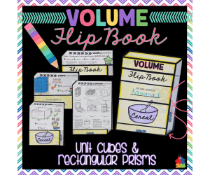 Volume Flip Book | Unit Cubes and Rectangular Prisms