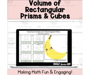 Volume of Rectangular Prisms & Cubes Self-Checking Digital Activity
