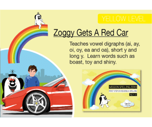 Vowel Digraphs Like OA, AI, AY, OI, OY: Zoggy Gets A Red Car