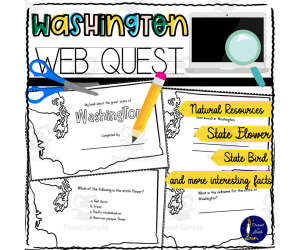 Washington WebQuest Printable Book