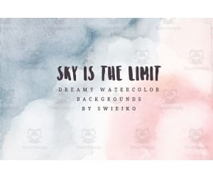 Watercolor Hand Painted Background Set