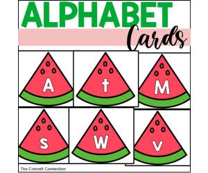 Watermelon Alphabet Cards