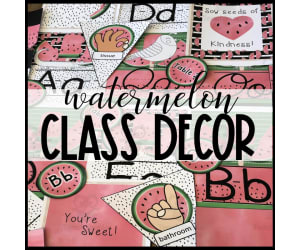 Watermelon Classroom Decor Bundle