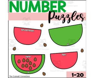 Watermelon Number Puzzles 1-20