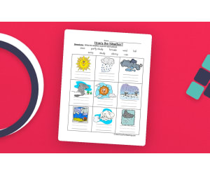 Weather Names Worksheet – Vocabulary Practice