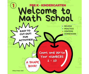 Welcome Back to School: Kinder Math 1-10