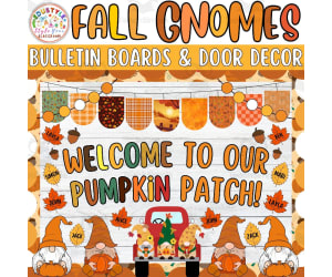 Welcome to our PUMPKIN: Fall Gnomies Bulletin board or door Decor kit