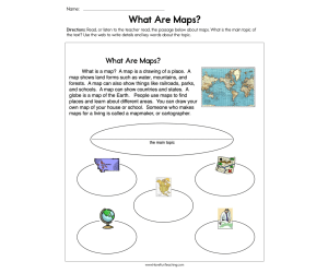 What are Maps Worksheet