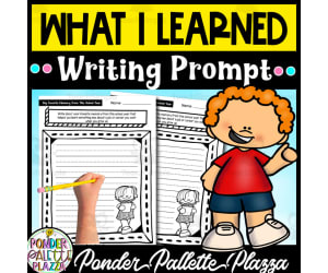 What I Learned - End of Year Writing Prompt