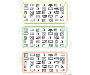 What is different? Vocabulary Boards - BLACK AND WHITE SET 11