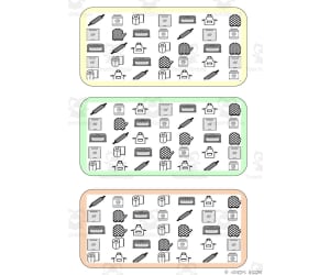 What is different? Vocabulary Boards - BLACK AND WHITE SET 12