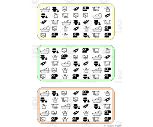 What is different? Vocabulary Boards - BLACK AND WHITE SET 13