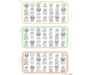 What is different? Vocabulary Boards - BLACK AND WHITE SET 23