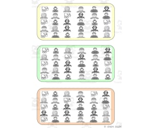 What is different? Vocabulary Boards - BLACK AND WHITE SET 24