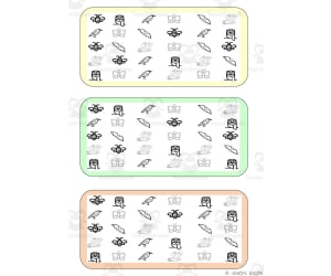 What is different? Vocabulary Boards - BLACK AND WHITE SET 26
