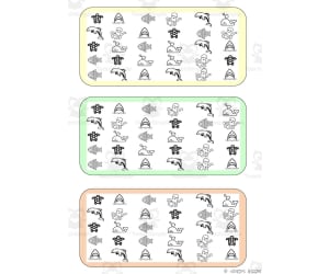 What is different? Vocabulary Boards - BLACK AND WHITE SET 27