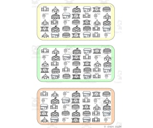 What is different? Vocabulary Boards - BLACK AND WHITE SET 28
