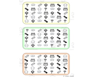 What is different? Vocabulary Boards - BLACK AND WHITE SET 3