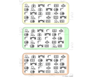 What is different? Vocabulary Boards - BLACK AND WHITE SET 35
