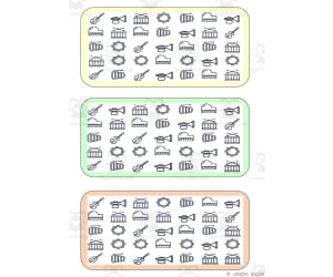 What is different? Vocabulary Boards - BLACK AND WHITE SET 8