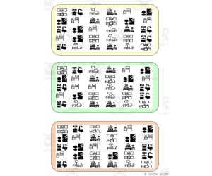 What is different? Vocabulary Boards - BLACK AND WHITE SET 9
