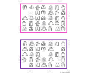 What is missing? Vocabulary Boards - BLACK AND WHITE SET 18
