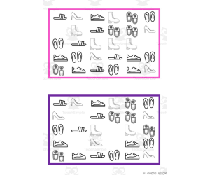 What is missing? Vocabulary Boards - BLACK AND WHITE SET 20